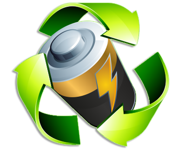 Akku Recycling Zeichen