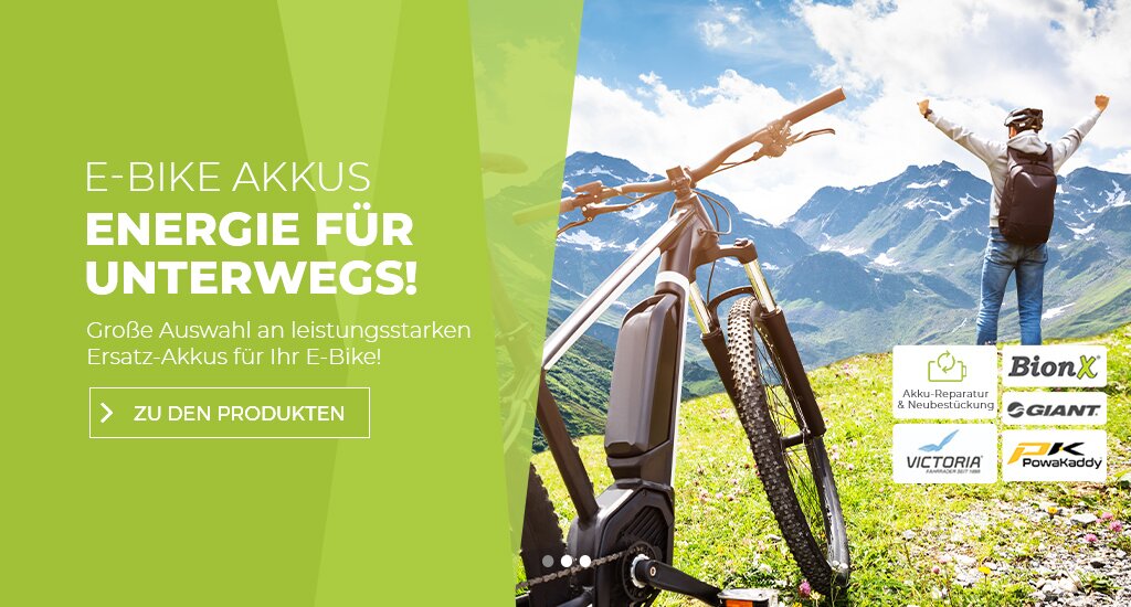 E-Bike Akkus - Energie für unterwegs