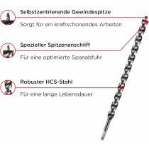 KWB DOUBLE CUT Schlangenbohrer ø 20 mm, 460 mm,,...