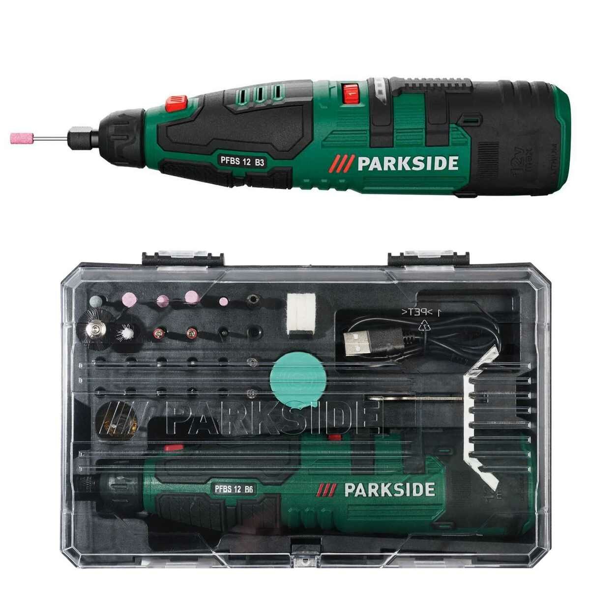 PARKSIDE12 V Akku-Feinbohrschleifer PFBS 12 kompatibel mit Dremel Zub