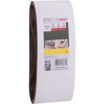 Bosch Schleifband 9 Stück, 75 x457 mm Körnung 60 80 100  für Bandschleifer