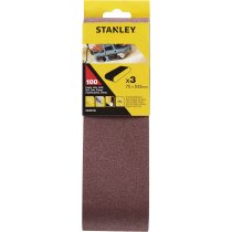 Stanley Schleifband 3 Stk.K100 Holz / Farbe 75x533mm  Bandschleifer