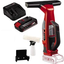 Einhell Akku-Fensterreiniger BRILLIANTO 18 V, 28 cm lange Saugdüse,inkl. Sprühflasche mit Mikrofasertuch, mit Akku