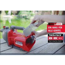 Einhell Akku-Gartenpumpe AQUINNA 36/30 ( 2 x 18V )  ECO-Schalter  ( ohne Akkus )