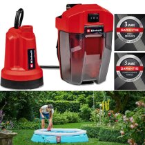 Einhell Akku-Klarwasserpumpe GE-SP 18 LL Li 18V, 4.500 L/h ohne Akku / Ladegerät