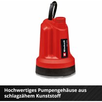 Einhell Akku-Klarwasserpumpe GE-SP 18 LL Li 18V, 4.500 L/h ohne Akku / Ladegerät