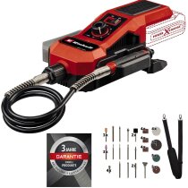 Einhell Akku-Schleif-/Gravur-Werkzeug TE-MT 18/34 Li Solo Power X-Change (18 V, 92 cm Welle mit Gravurstift, Drehzahlregulierung, inkl. 55-tlg. Zubehör-Set, ohne Akku