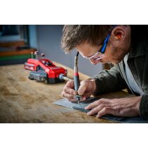Einhell Akku-Schleif-/Gravur-Werkzeug TE-MT 18/34 Li (18 V,, mit Akku 4.0 Ah / Ladegerät  92 cm Welle mit Gravurstift, Drehzahlregulierung, inkl. 55-tlg. Zubehör-Set