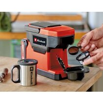 Einhell Akku-Kaffeemaschine TE-CF 18 Li-Solo Power X-Change 18 V, 240 ml Wasserbehälter, für Filterkaffee & Kaffeepads, Tragegriff, inkl. Kaffeetasse mit Deckel, ohne Akku