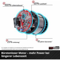 Einhell Akku-Astkettensäge GE-PS 18/15 Li BL-Solo Power X-Change 18 V, Brushless, 12,5 cm Schnittlänge, werkzeugloser Schwert- und Kettenwechsel, ohne Akku