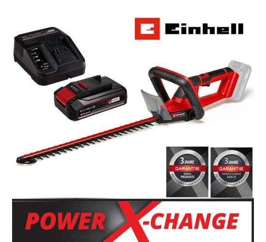 Einhell Akku-Heckenschere GC-CH 18/40 Li 18 V,mit Akku 2,5 Ah + Ladegerät