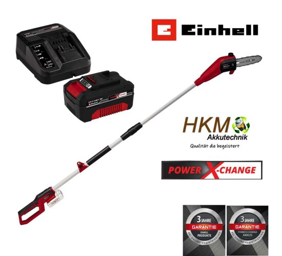 Einhell Akku-Hochentaster GC-LC 18/20 Li T 4.0 Ah Akku + Ladegerät Power X-Change