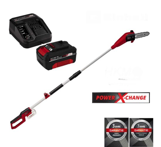 Einhell AkkuHochentaster GCLC 18/20 Li T 4.0 Ah Akku + Ladegerät Po