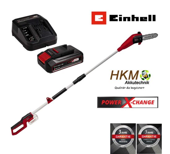 Einhell Akku-Hochentaster GC-LC 18/20 Li T 2.5 Ah Akku + Ladegerät Power X-Change