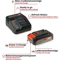 Einhell Akku-Hochentaster GC-LC 18/20 Li T 2.5 Ah Akku + Ladegerät Power X-Change