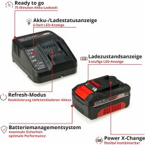 Einhell Akku-Laubbläser GP-LB 18/200 Li E- 18V, bürstenloser Motor mit Akku 4-0 Ah / Ladegerät Power X-Change