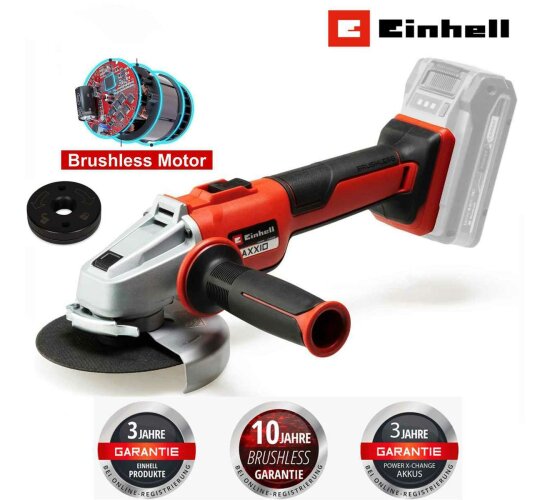 Einhell Professional Akku-Winkelschleifer AXXIO 18/125 Q Li-18 V,Solo Gerät