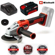 Einhell Professional Akku-Winkelschleifer AXXIO 18/125 Q Li-18 V,mit Akku 4 Ah / Ladegerät