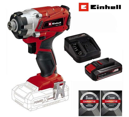 Einhell Akku-Schlagschrauber TE-CI 18/1 Li- 18V,  mit Akku 2.5 Ah / Ladegerät