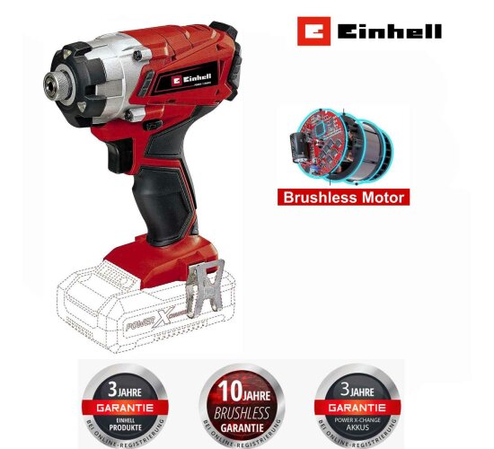 Einhell Professional Akku-Schlagschrauber TP-CI 18 Li BL- ohne Akku / Ladegerät