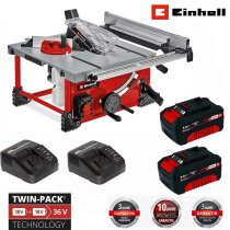 Einhell Akku-Tischkreissäge TE-TS 36/210 Li-Mit Akkus 4.0 Ah + Ladegerät Power X-Change