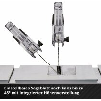 Einhell Akku-Tischkreissäge TE-TS 36/210 Li-Mit Akkus 4.0 Ah + Ladegerät Power X-Change