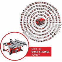 Einhell Akku-Tischkreissäge TE-TS 36/210 Li-Mit Akkus 4.0 Ah + Ladegerät Power X-Change