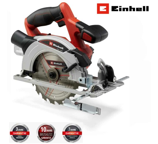 Einhell Akku-Handkreissäge TE-CS 18/165-1 Li-Solo 18 V ohne Akku und Ladegerät Power X-Change