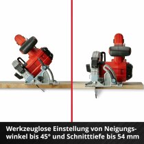 Einhell Akku-Handkreissäge TE-CS 18/165-1 Li-Solo 18 V ohne Akku und Ladegerät Power X-Change