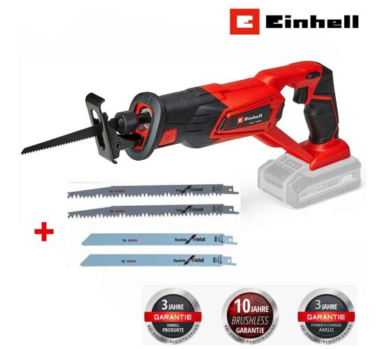 Einhell Akku-Universalsäge TE-AP 18/22 Li-Solo 18 V + 4 Bosch Sägeblätter extra