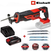 Einhell Akku-Universalsäge TE-AP 18/26 Li- 18 V - Akku 2.5 Ah / Ladegerät + 4 Bosch Sägeblätter