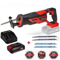 Einhell Akku-Universalsäge TE-AP 18/26 Li- 18 V - Akku 2.5 Ah / Ladegerät + 4 Bosch Sägeblätter