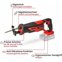 Einhell Akku-Universalsäge TE-AP 18/26 Li- 18 V - Akku 2.5 Ah / Ladegerät + 4 Bosch Sägeblätter