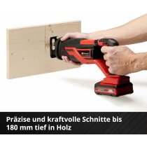 Einhell Akku-Universalsäge TE-AP 18/26 Li- 18 V - Akku 2.5 Ah / Ladegerät + 4 Bosch Sägeblätter