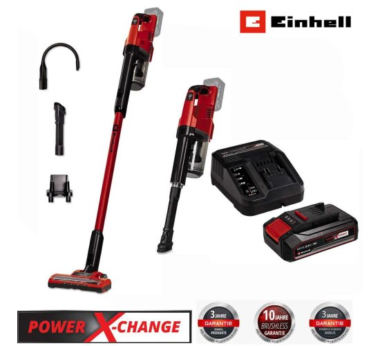 Einhell Akku-Stielstaubsauger TE-SV 18 Li-  18V mit Akku 2.5 Ah + Ladegerät Power X-Change