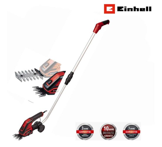 Einhell Akku-Gras und Strauchschere GC-CG 3,6/70 Li 3,6 V, 2,0 AhTelestkopstiel