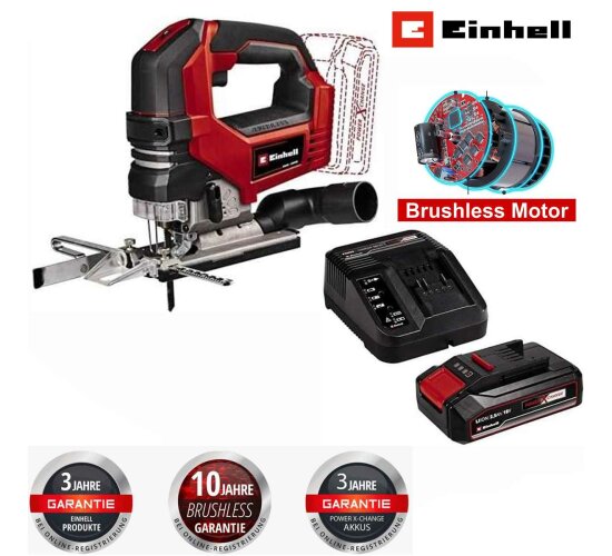 Einhell Akku Pendelhub Stichsäge TP-JS 18/135 Li BL mit Akku,Ladegerät