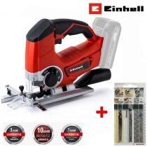 Einhell Akku-Stichsäge TE-JS 18/80 Li-Solo 18 V  + 3...