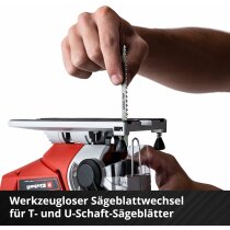 Einhell Akku-Stichsäge TE-JS 18/80 Li-Solo 18 V  + 3 x Bosch Stichsägeblätter