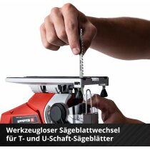 Einhell Akku-Stichsäge TE-JS 18/80 Li-Solo 18 V  + 3 x Stichsägeblätter