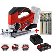 Einhell Akku-Stichsäge TE-JS 18/80 Li- 18 V + Akku 2.5 Ah + 3 Bosch Sägeblätter