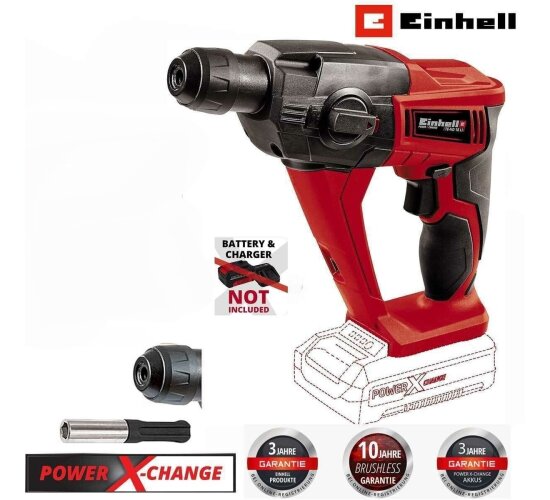 Einhell Akku-Bohrhammer TE-HD 18 Li- Solo 18V SDS-Plus