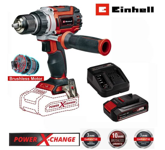 Einhell Professional Akku-Bohrschrauber TP-CD 18/60 Li BL - 18V Akku 2.5 Ah, Ladegerät PXC