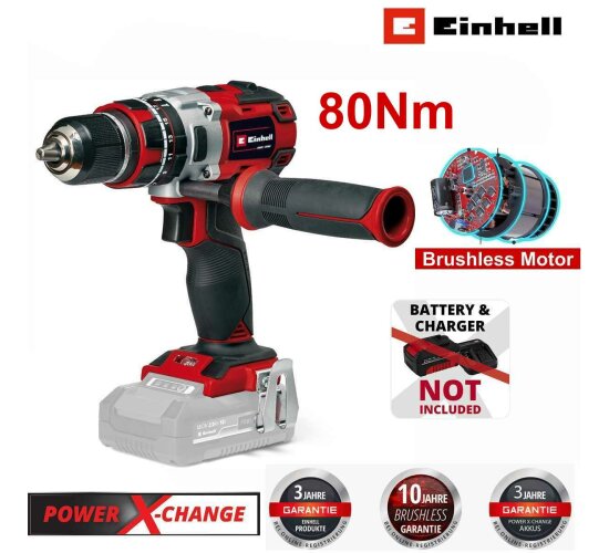 Einhell Professional Akku-Schlagbohrschrauber TP-CD 18/80 Li-i BL - Solo 80 Nm