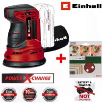 Einhell Akku-Exzenterschleifer TE-RS 18 Li-Solo 18V +...