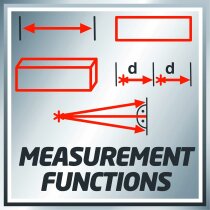 Einhell Laser-Distanzmesser TE-LD 60 Messbereich 0,05 m bis 60 m