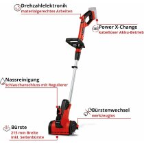 Einhell Akku Oberflächenbürste PICOBELLA 18V Solo PCX  inkl. Bürste MEDIUM