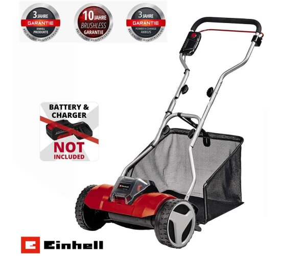 Einhell Akku- Spindel Rasenmäher GE-HM 18/38 Li - Solo 18 V Power X Change