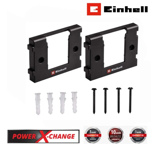 Original Einhell Akku-Wandhalterung  für alle Power X-Change Akkus ( 2 Stk.)