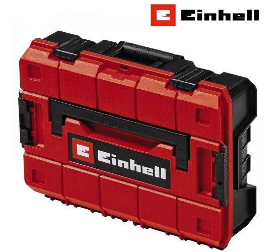 Original Einhell E-Case S-F Systemkoffer stapelbar, spritzwassergeschützt  inkl. 2x Schaumstoffeinlagen